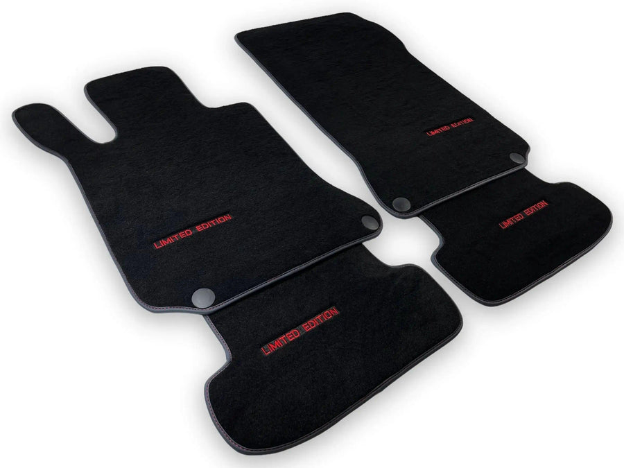 Black Floor Mats For Mercedes Benz E-Class W212 Sedan Facelift (2013-2016) | Limited Edition - AutoWin