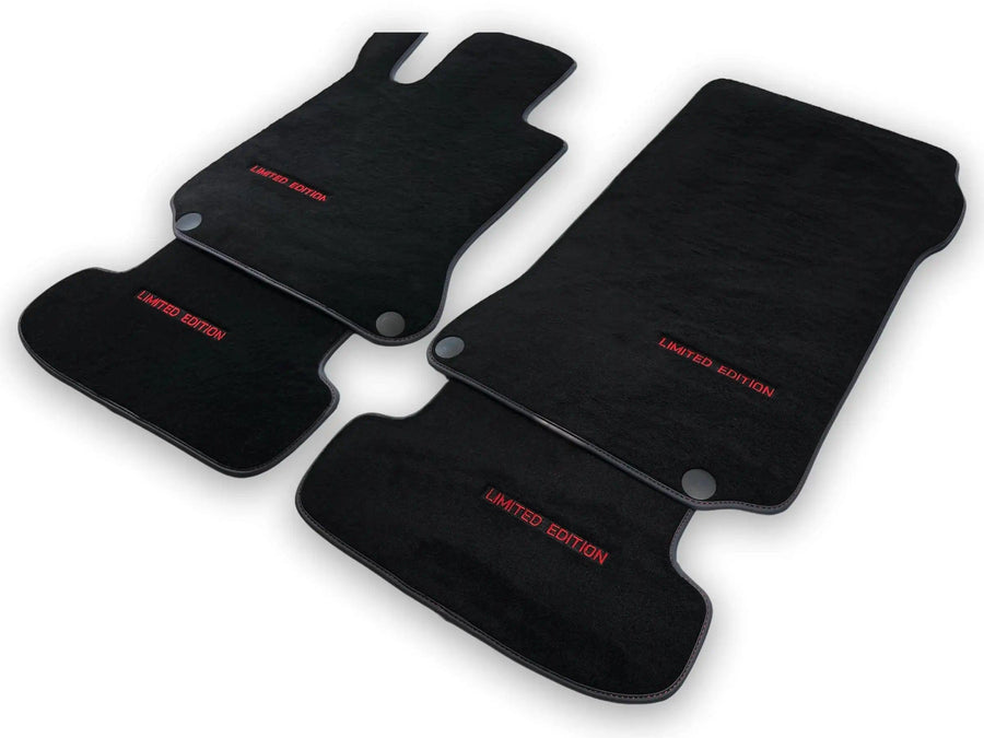 Black Floor Mats For Mercedes Benz E-Class W212 Sedan Facelift (2013-2016) | Limited Edition - AutoWin
