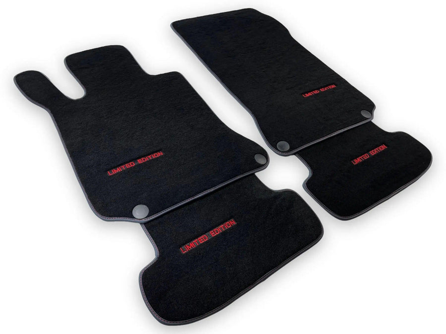 Black Floor Mats For Mercedes Benz E-Class W212 Sedan Facelift (2013-2016) | Limited Edition - AutoWin