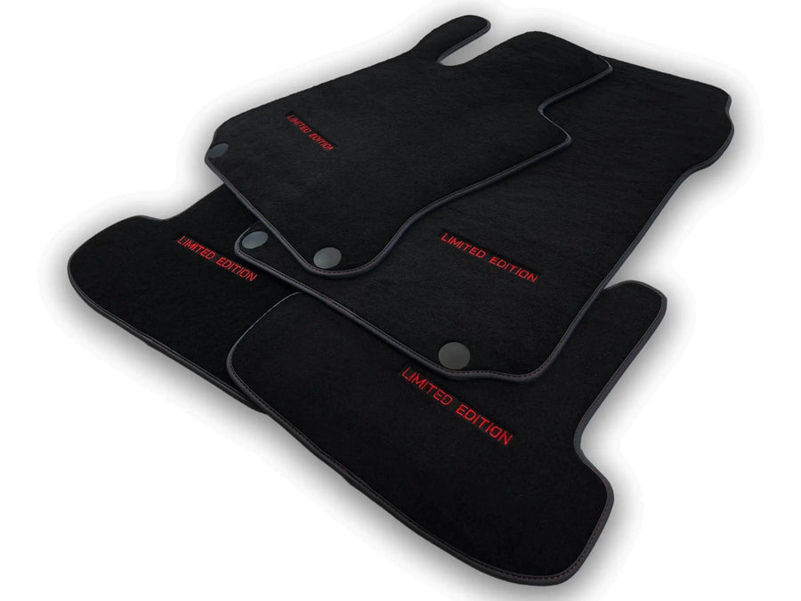 Black Floor Mats For Mercedes Benz E-Class W212 Sedan Facelift (2013-2016) | Limited Edition - AutoWin