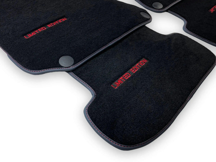 Black Floor Mats For Mercedes Benz E-Class W213 Sedan (2016-2020) Hybrid | Limited Edition - AutoWin