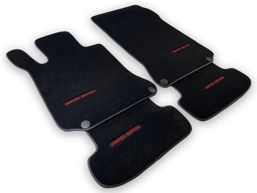 Black Floor Mats For Mercedes Benz GLA-Class X156 (2013-2017) | Limited Edition - AutoWin