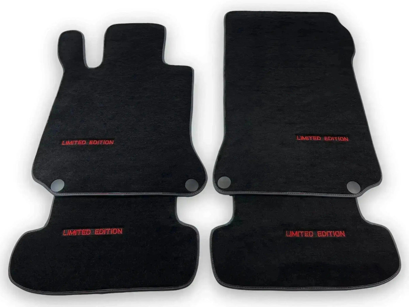 Black Floor Mats For Mercedes Benz GLK-Class X204 (2008-2012) | Limited Edition - AutoWin