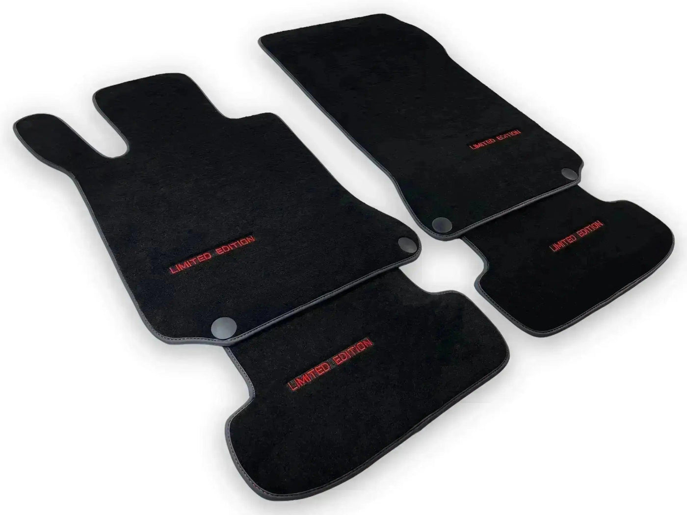 Black Floor Mats For Mercedes Benz GLK-Class X204 (2008-2012) | Limited Edition - AutoWin