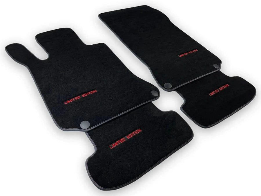 Black Floor Mats For Mercedes Benz S-Class W221 (2005-2013) Long Wheelbase | Limited Edition - AutoWin