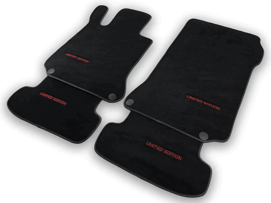 Black Floor Mats For Mercedes Benz S-Class W221 (2005-2013) Long Wheelbase | Limited Edition - AutoWin