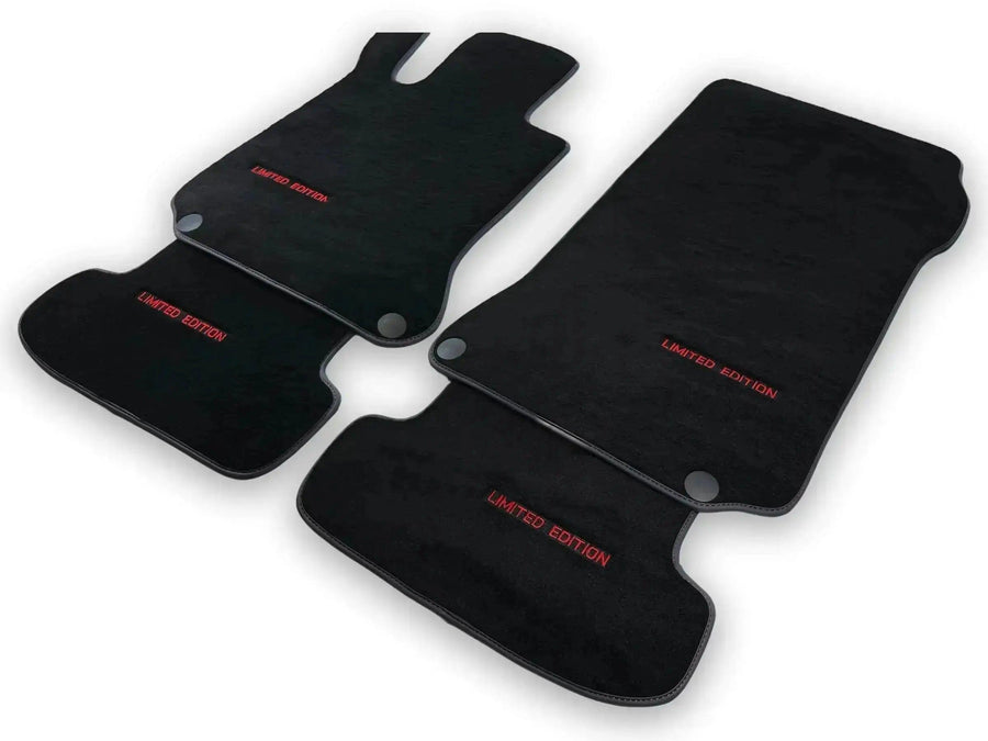 Black Floor Mats For Mercedes Benz S-Class W221 (2005-2013) Long Wheelbase | Limited Edition - AutoWin