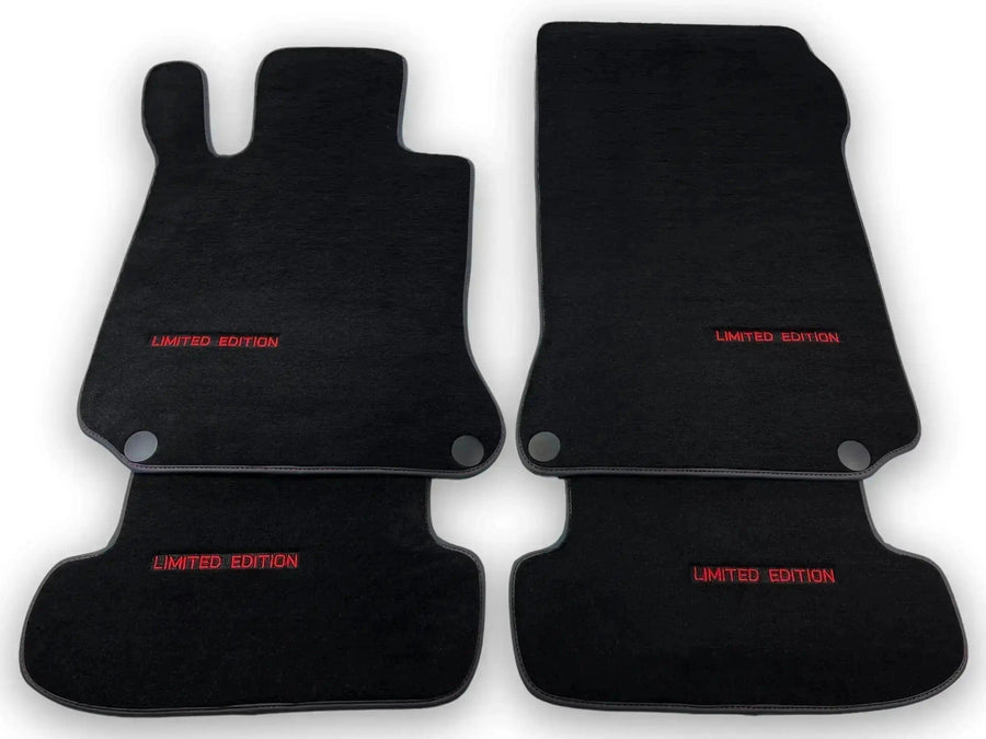 Black Floor Mats For Mercedes Benz S-Class W221 (2005-2013) Long Wheelbase | Limited Edition - AutoWin