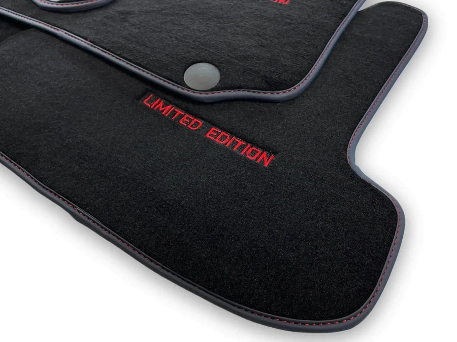 Black Floor Mats For Mercedes Benz S-Class W223 (2020-2023) Short Wheelbase | Limited Edition - AutoWin