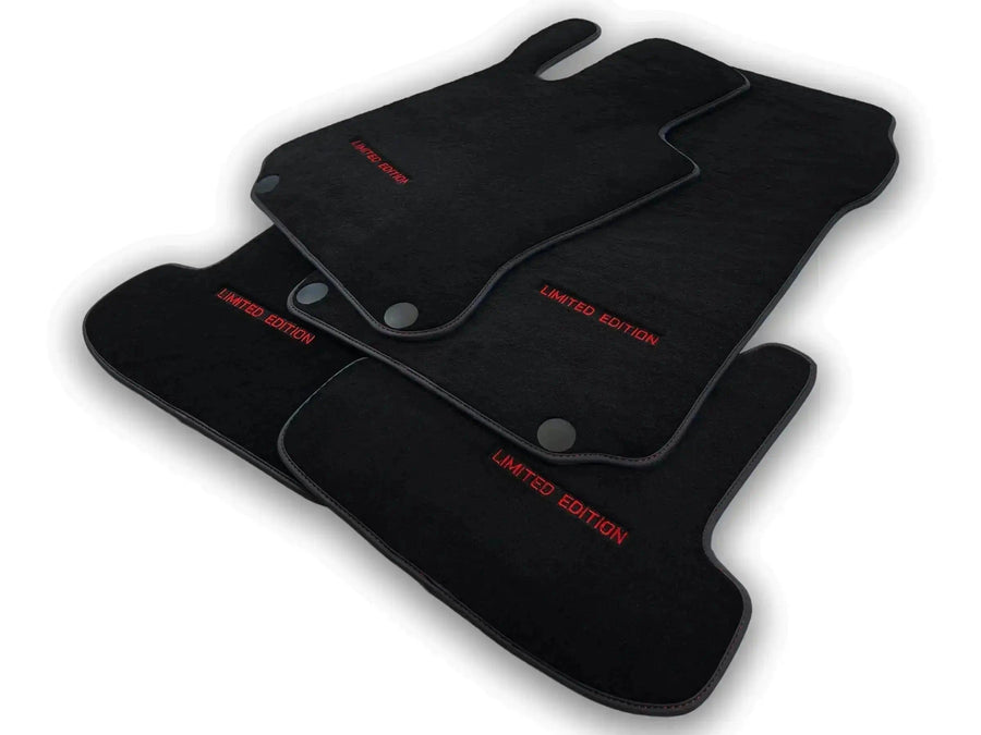 Black Floor Mats For Mercedes Benz S-Class X222 Maybach (2015-2021) | Limited Edition - AutoWin