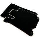 Black Floor Mats For Mercedes-Benz SL-Class R230 (2001-2012) Beige Trim - AutoWin