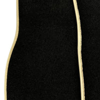 Black Floor Mats For Mercedes-Benz SLK-Class R170 (1998-2000) Beige Trim - AutoWin