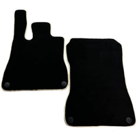 Black Floor Mats For Mercedes-Benz SLK-Class R170 (1998-2000) Beige Trim - AutoWin