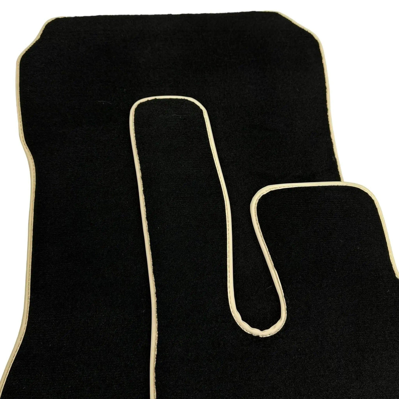 Black Floor Mats For Mercedes-Benz SLK-Class R170 (2000-2004) Beige Trim - AutoWin