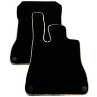 Black Floor Mats For Mercedes-Benz SLK-Class R170 (2000-2004) Beige Trim - AutoWin