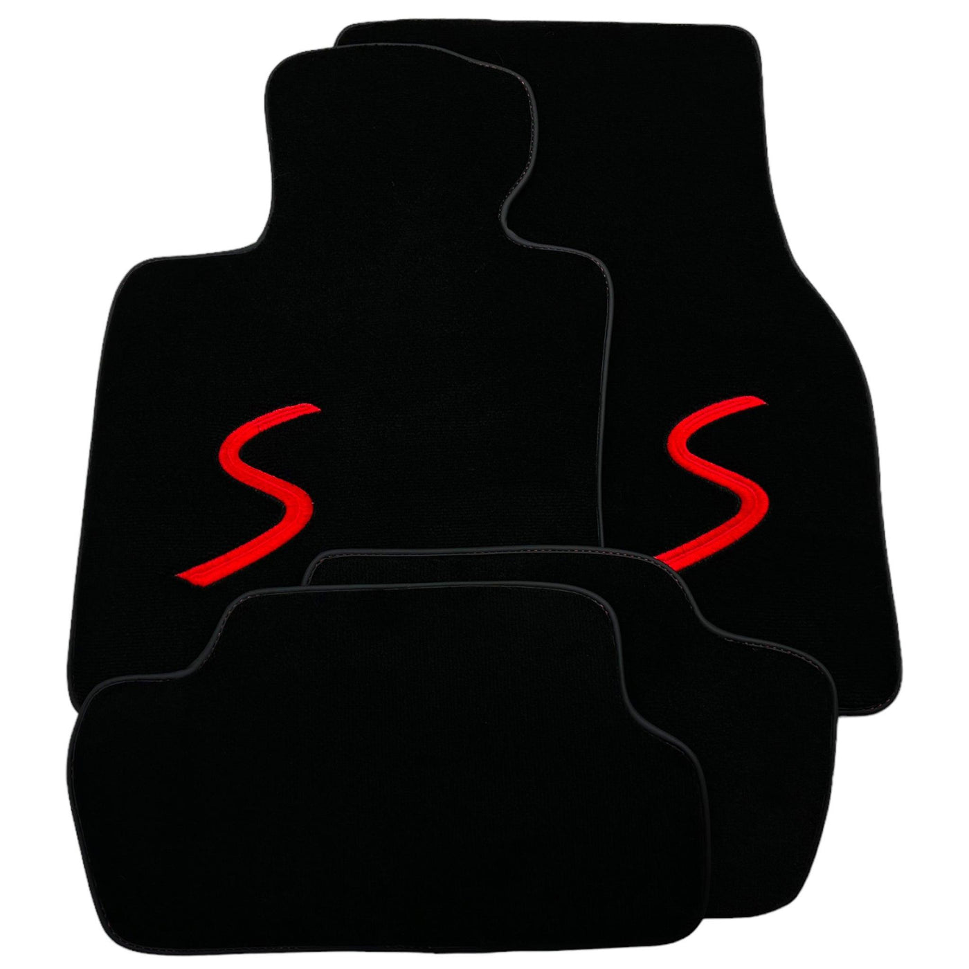 Black Floor Mats for Mini Cabrio R52 Convertible (2004-2009) - AutoWin