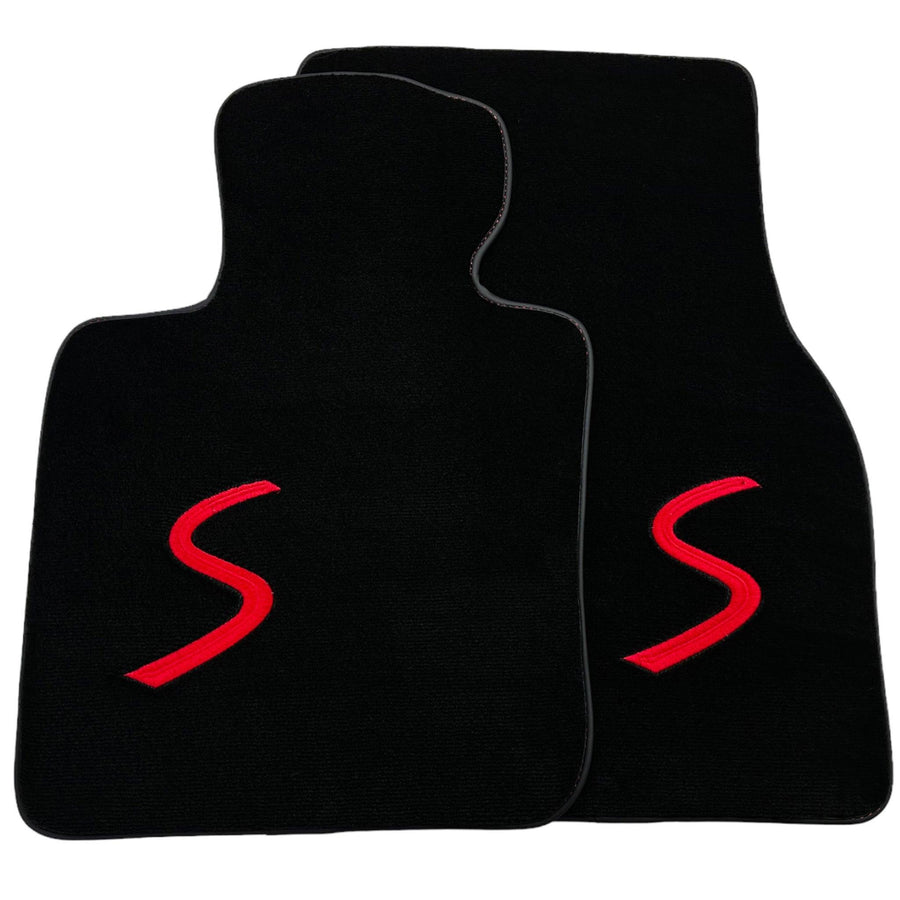 Black Floor Mats for Mini Cooper / One F55 5-doors (2015-2023) - AutoWin