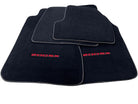 Black Floor Mats For Nissan 200 SX (1989-1994) With Red Logo - AutoWin