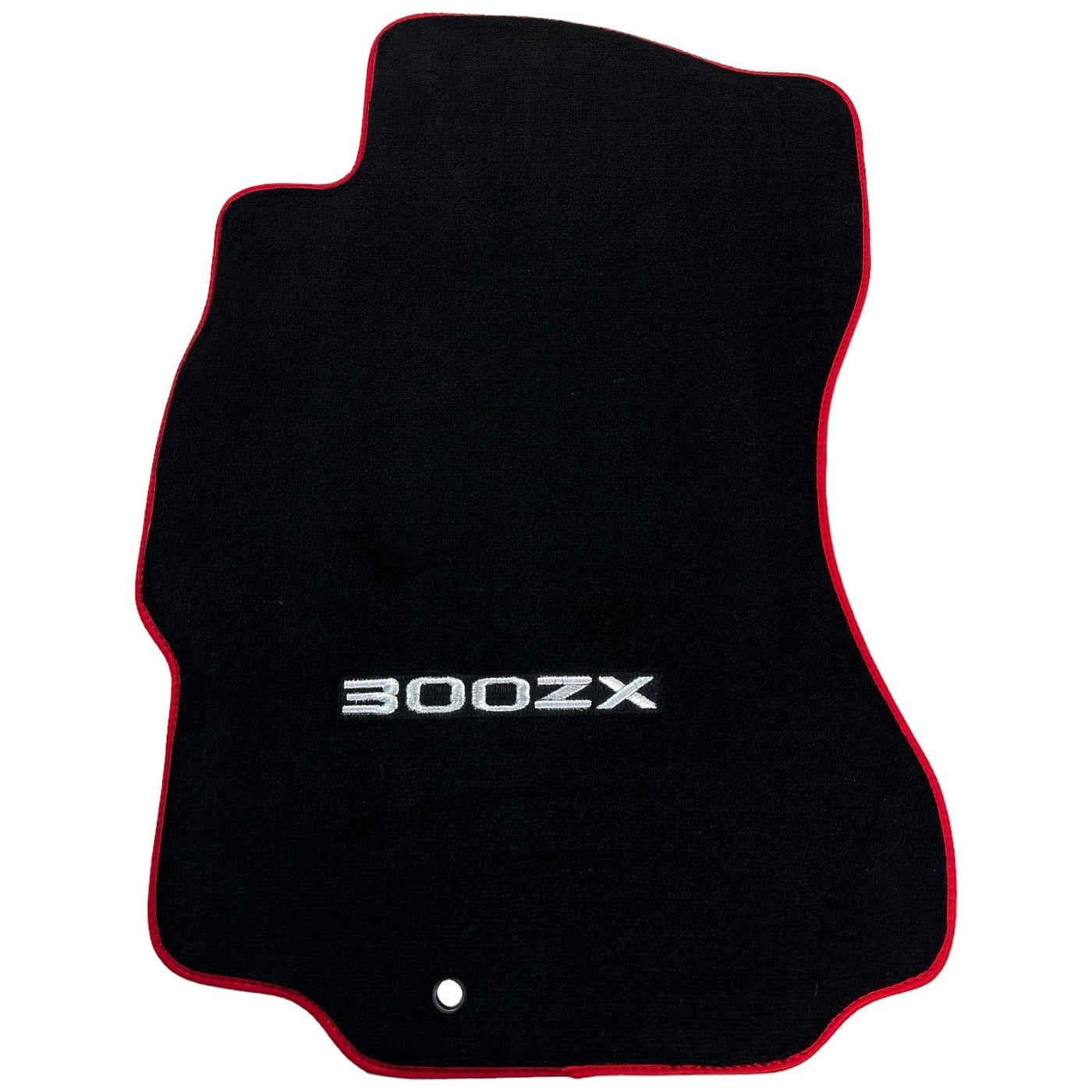 Black Floor Mats For Nissan 300ZX (1990-2000) Red Trim - AutoWin