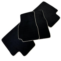 Black Floor Mats for Nissan Patrol (1988-1998) | Beige Trim - AutoWin