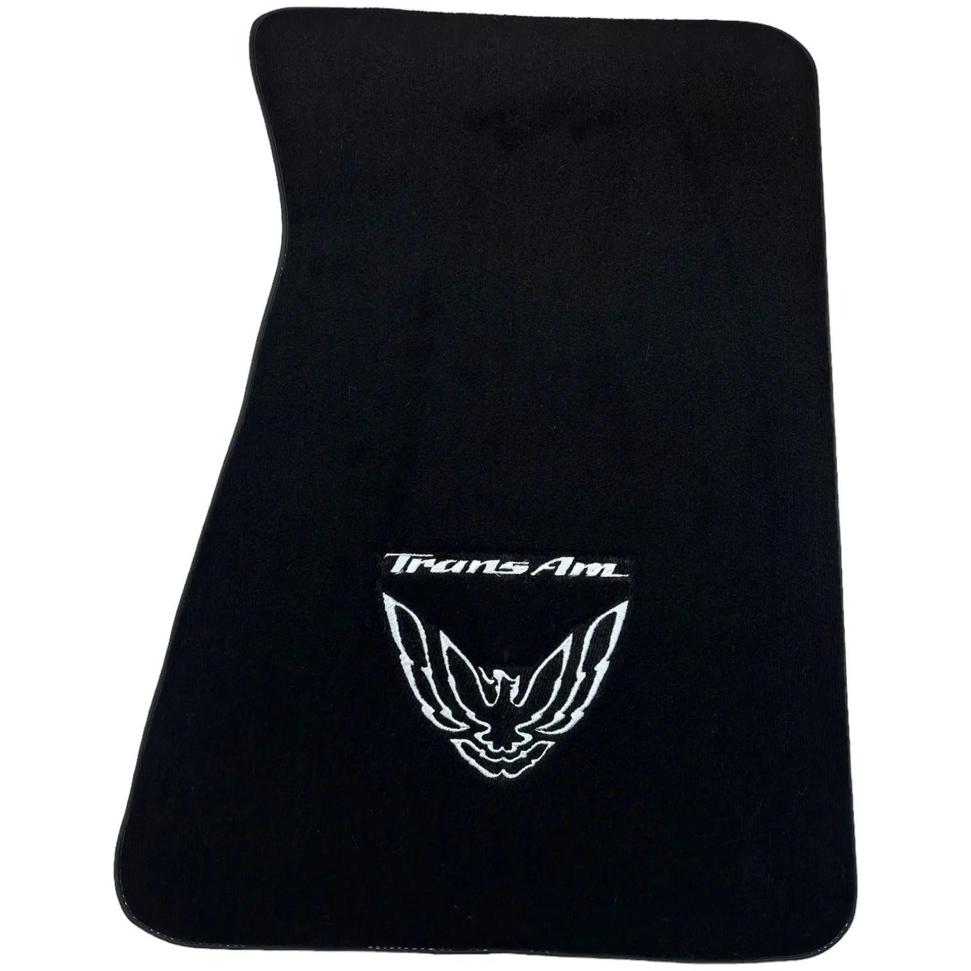 Black Floor Mats for Pontiac FireBird (1970-1981) with Trans Am Logo - AutoWin
