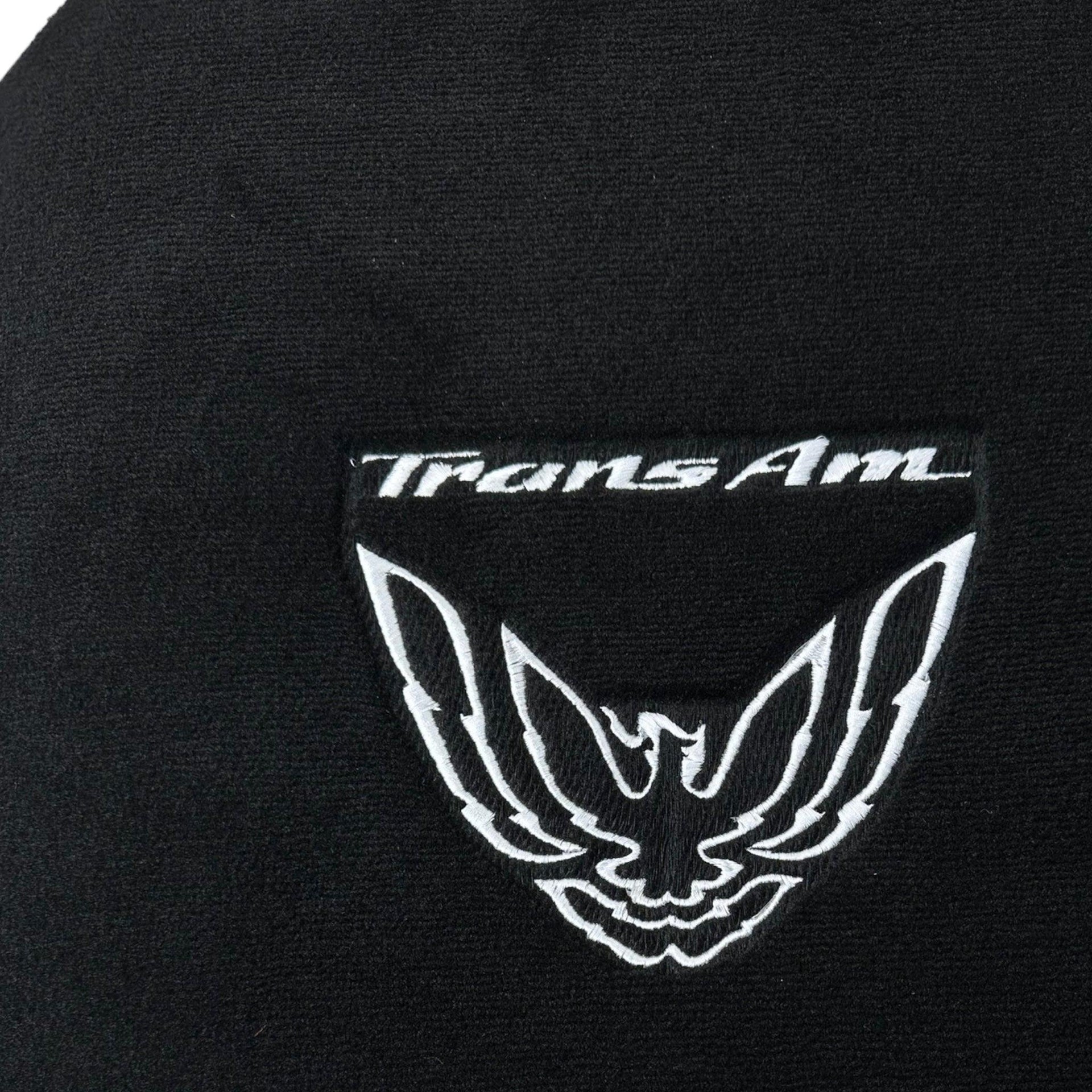 Black Floor Mats for Pontiac FireBird (1993-2002) with Trans Am Logo - AutoWin