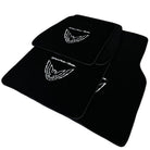 Black Floor Mats for Pontiac FireBird (1993-2002) with Trans Am Logo - AutoWin