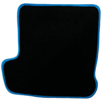 Black Floor Mats for Porsche 911 - 992 (2019-2024) with Blue Trim - AutoWin