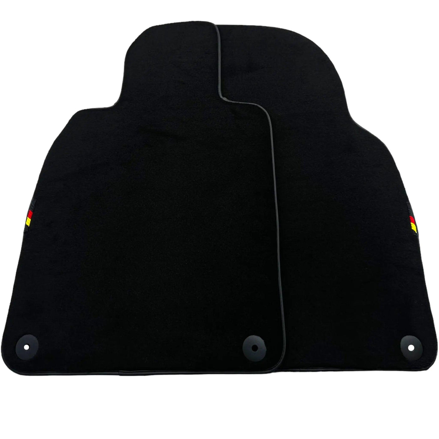 Black Floor Mats for Porsche 911 - 992 (2019-2024) with German Flag - AutoWin