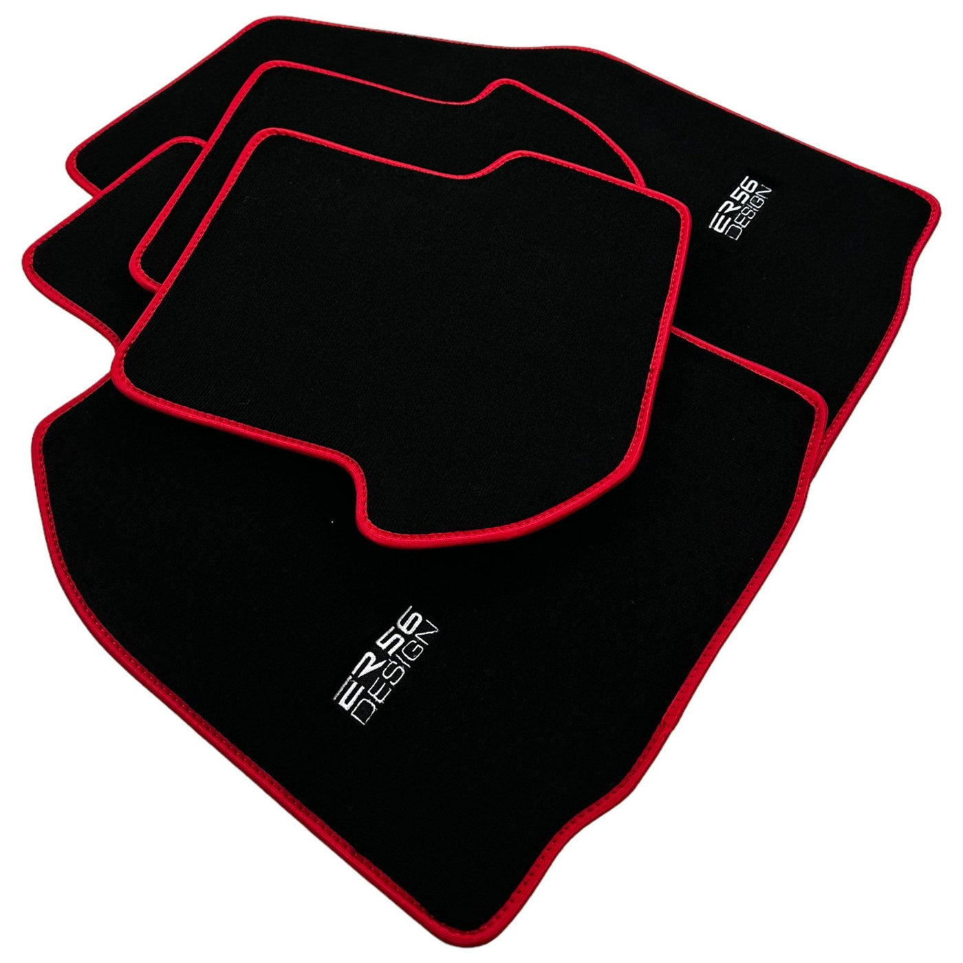 Black Floor Mats for Porsche 911 - 997 (2004-2012) ER56 Design - AutoWin