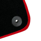 Black Floor Mats for Porsche 991 (2012-2019) with Red Trim - AutoWin