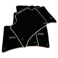 Black Floor Mats for Porsche Cayenne (2010-2018) ER56 Design - AutoWin