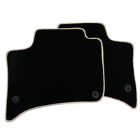 Black Floor Mats for Porsche Cayenne (2010-2018) ER56 Design - AutoWin