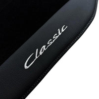 Black Floor Mats for Porsche Classic 911 (1963-1989) with Leather - AutoWin