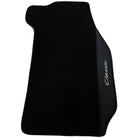 Black Floor Mats for Porsche Classic 911 (1963-1989) with Leather - AutoWin