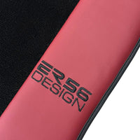 Black Floor Mats for Porsche Macan (2014-2023) with Bordeaux Nappa Leather | ER56 Design - AutoWin