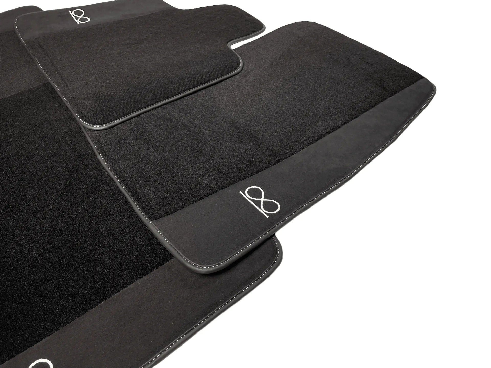 Black Floor Mats For Rolls Royce Black Badge Cullinan - AutoWin