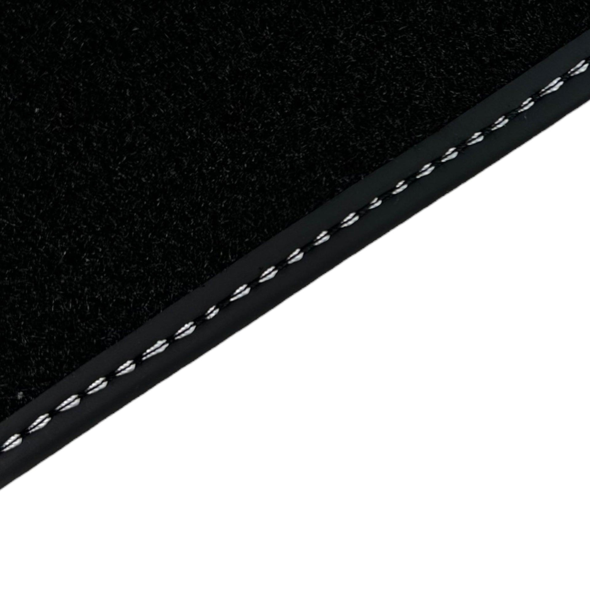 Black Floor Mats For Rolls Royce Black Badge Cullinan White Leather - AutoWin