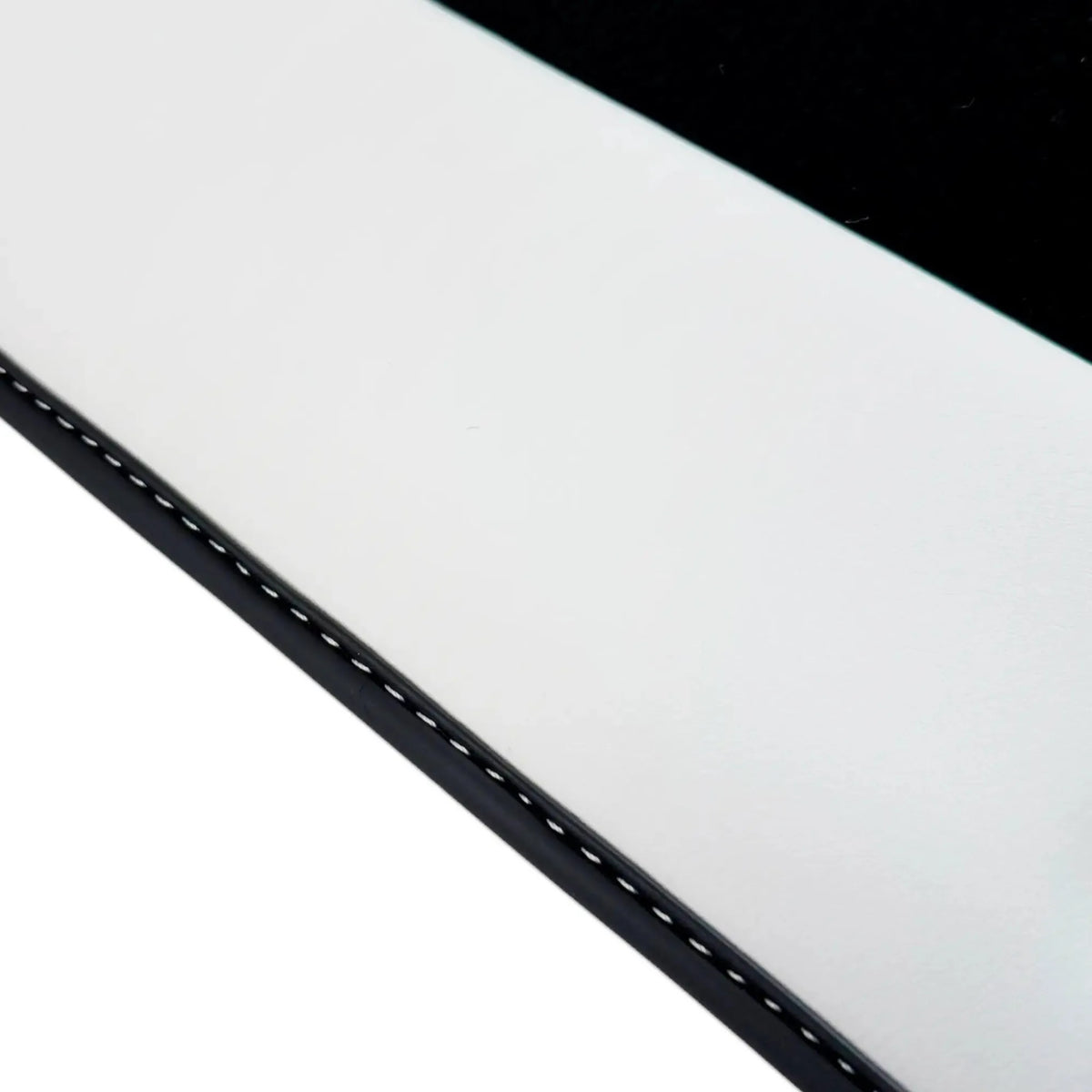 Black Floor Mats for Rolls Royce Ghost Series I (2010–2020) with White Leather