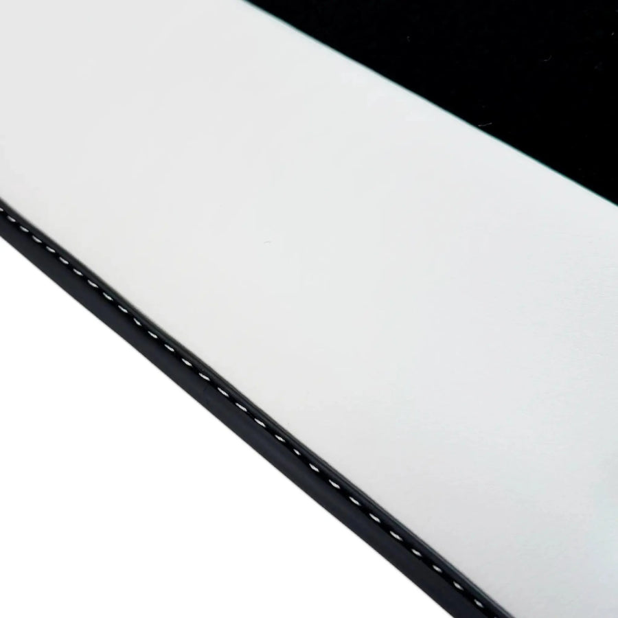 Black Floor Mats for Rolls Royce Ghost Series II (2021–2024) with White Leather