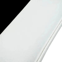 Black Floor Mats for Rolls Royce Ghost Series II (2021-2024) with White Leather | White Trim