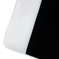 Black Floor Mats for Rolls Royce Phantom Drophead Coupe 2007-2016 with White Leather | White Trim