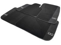 Black Floor Mats For Rolls Royce Phantom VIII (2017-2024) Black Badge Fluorescent Logo
