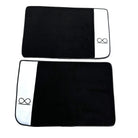 Black Floor Mats For Rolls Royce Spectre (2023-2024) White Leather - AutoWin