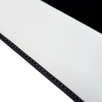 Black Floor Mats for Rolls Royce Wraith (2013–2023) with White Leather