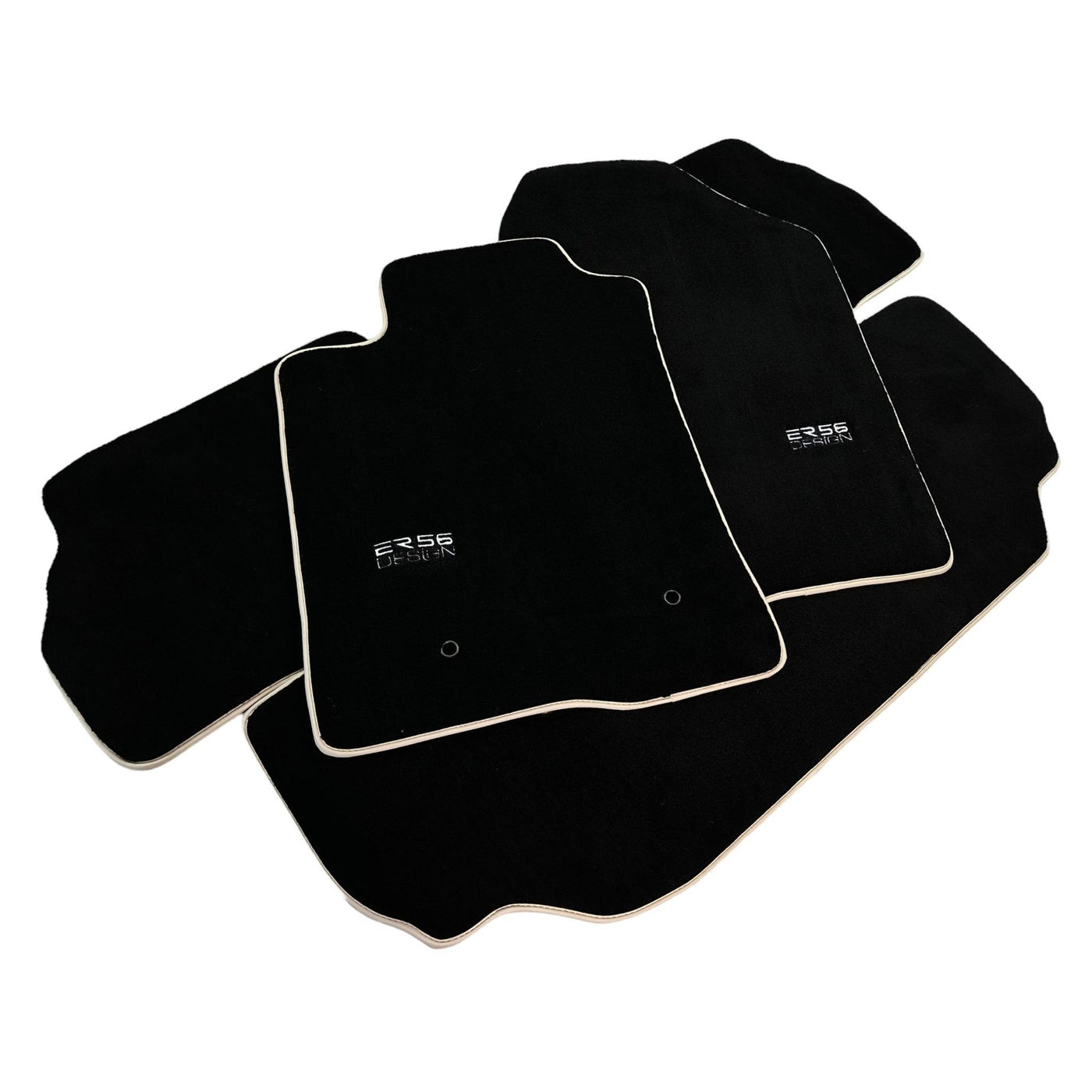 Black Floor Mats For Toyota Corolla Verso (2004-2009) ER56 Design - AutoWin