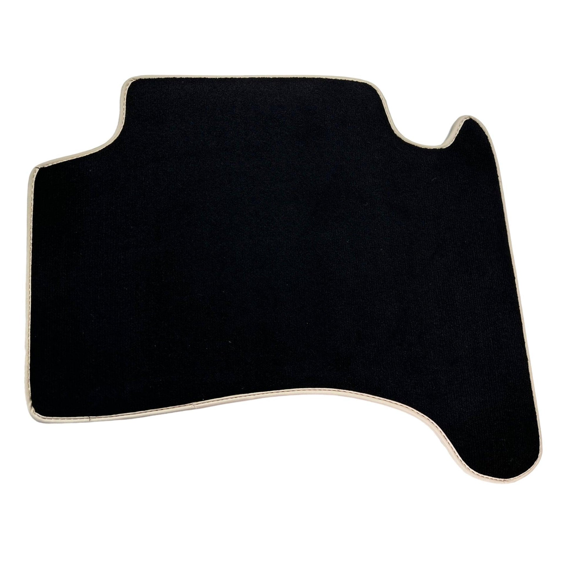 Black Floor Mats For Toyota Land Cruiser 120 (2002-2009) | Beige Trim - AutoWin