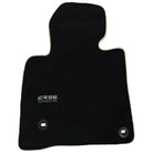 Black Floor Mats For Toyota Land Cruiser 150 (2009-2022) Beige Trim | ER56 Design - AutoWin