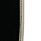 Black Floor Mats For Toyota Land Cruiser 150 (2009-2022) Beige Trim | ER56 Design - AutoWin