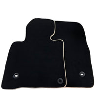 Black Floor Mats For Toyota Land Cruiser 150 (2009-2022) | Beige Trim - AutoWin